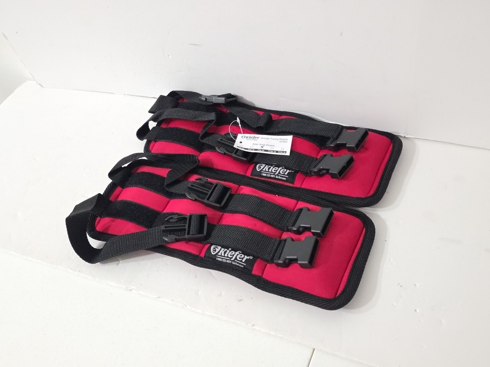 Kiefer Ankle Pair 1 Pair - 2.5 Lbs Each 5 Lbs Total - Red