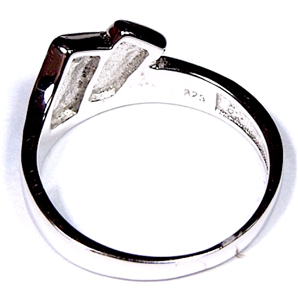 Quality Blue Fire Opal Inlay Solid 925 Sterling Silver Band Ring size 6-9