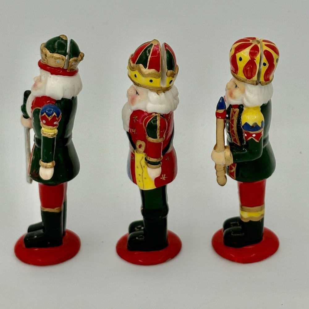 3 Nutcracker Christmas Placecard Holders