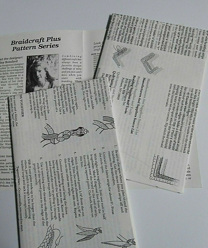 Kitchen Accessories Braiding Plus Applique Pattern Shirley Botsford BraidCraft