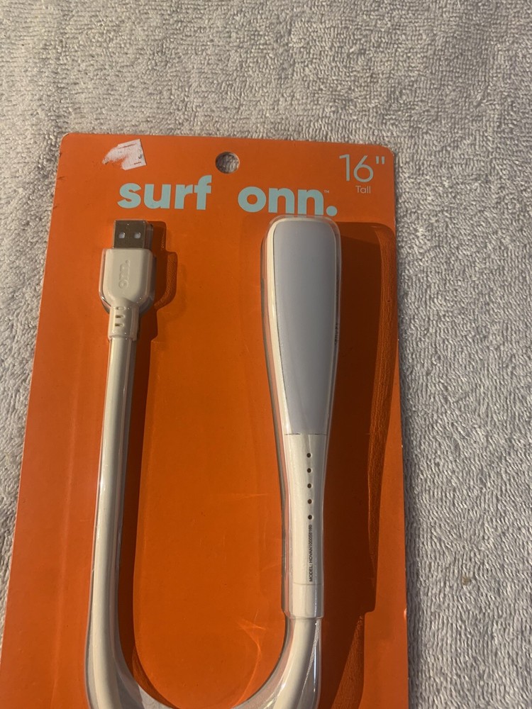 LED USB Desktop Lamp 16"Tall Compact Portable Design Touch Control- Surf Onn