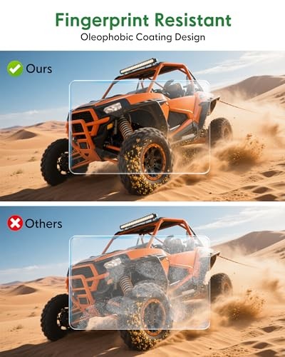 7'' Ride Command Screen Protector, Tempered Glass Screen Protector Compatible