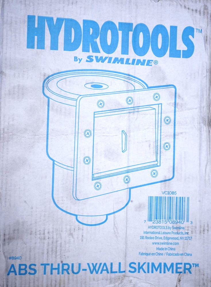 Swimline HYDROTOOLS White ABS Thru-Wall Skimmer VC1085