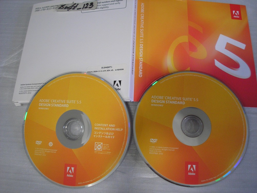 Adobe Creative Suite 5.5 CS5.5 Design Standard For Windows PC Full Version Box