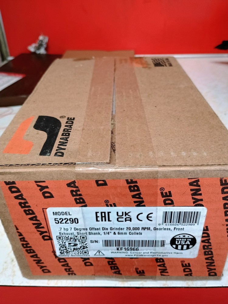 dynabrade 52290 .7hp degree offset die grinder