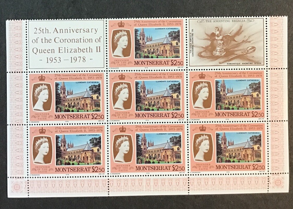 Montserrat 1978 VF MNH Sc#385-88 Partial Sheets