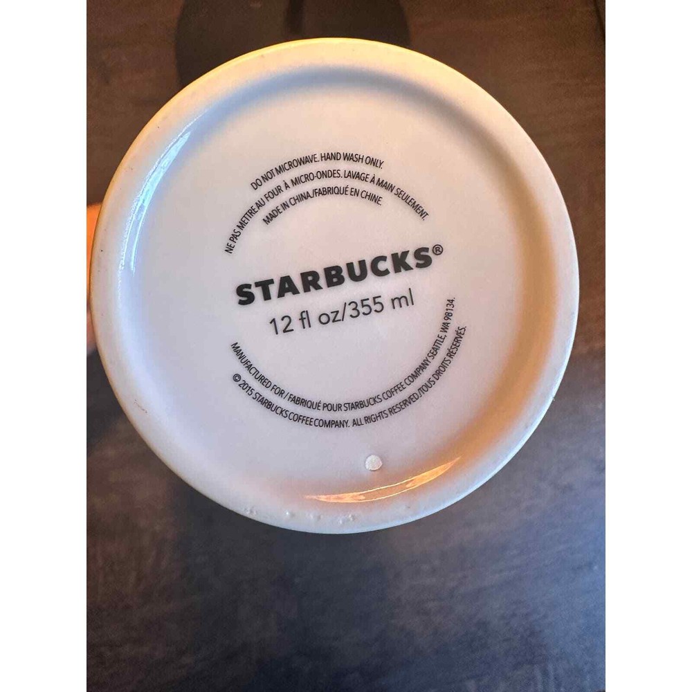 STARBUCKS 2015 BOSTON CERAMIC TUMBER; EUC