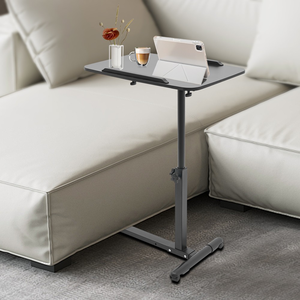 Mobile Standing Desk Rolling Laptop Table Adjustable Hospital & Home Bed Table