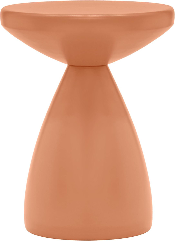 Modern Salmon Finish Side Table - Anika Collection by