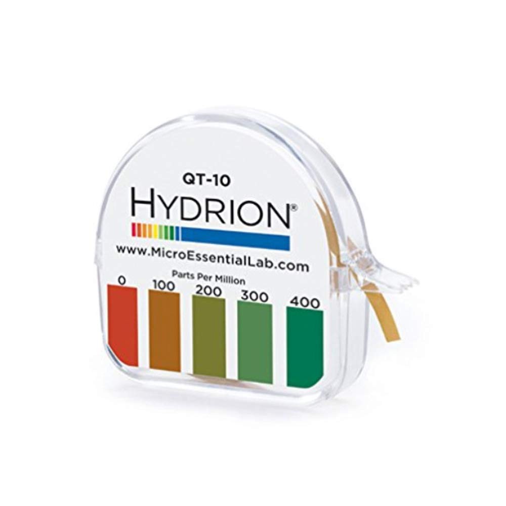 Micro Essential Laboratory QT-10 Plastic Hydrion Low Range Quat Check Test Paper
