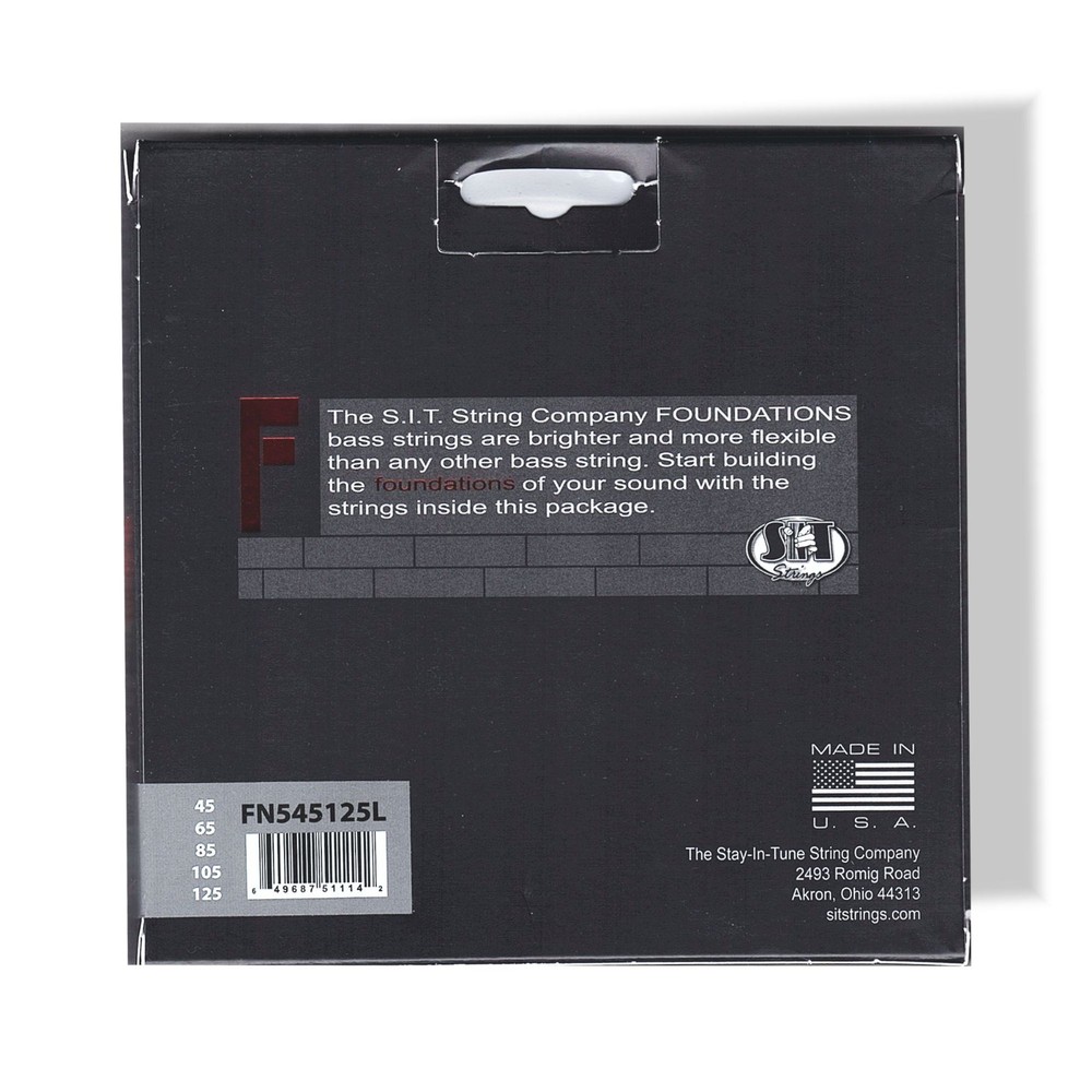 Bass Strings Foundation S I T Nickel Medium Light 5 String FN545125L
