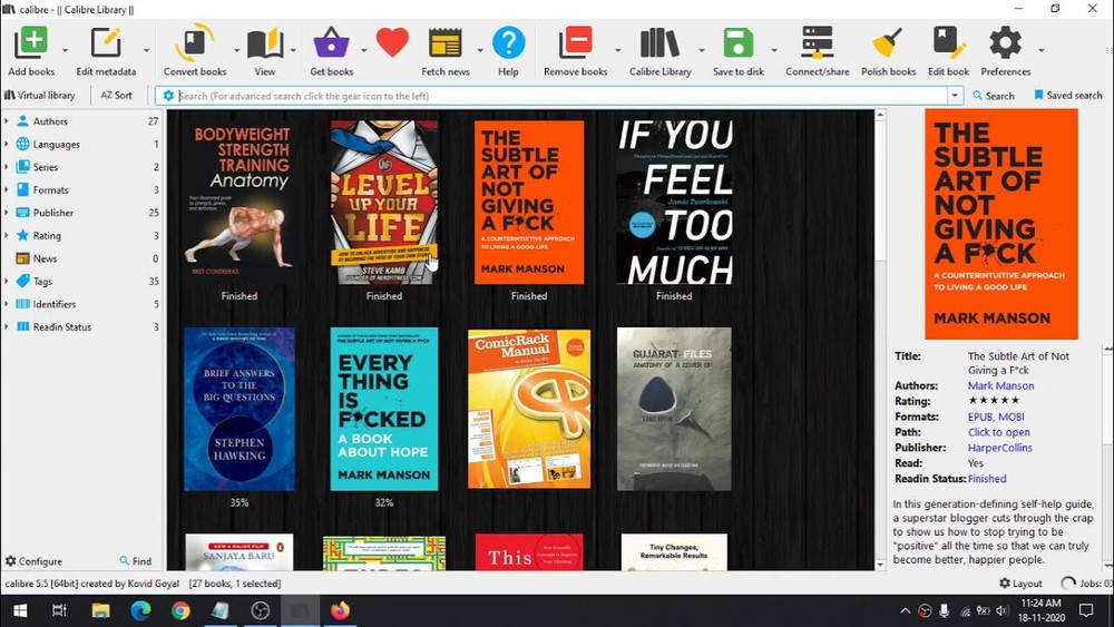 Calibre E-Book Manager & E-Reader Software for Windows & MacOS on USB or DVD