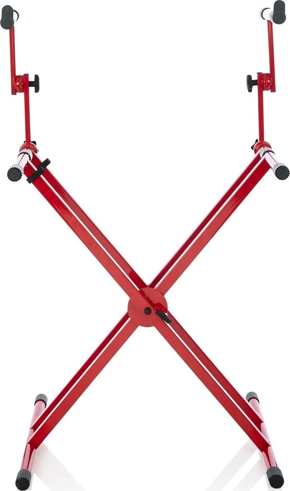 Gator 2 Tier X Style Keyboard Stand; Red
