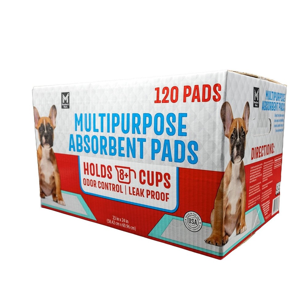 Member's Mark Absorbent Training Pads 23"x24" 120 Count Pack