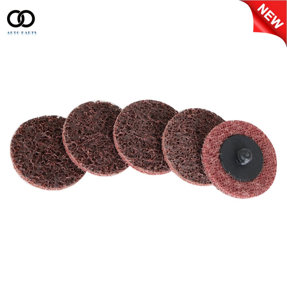 50× 2 inch Medium Surface Conditioning Discs Roll Lock Die Grinder Sanding Pads