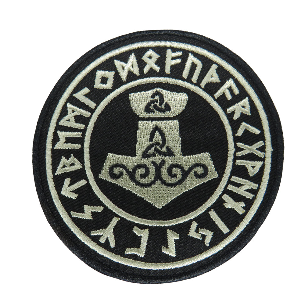 Patch Mjolnir Viking patch iron on patch biker punk patch iron on