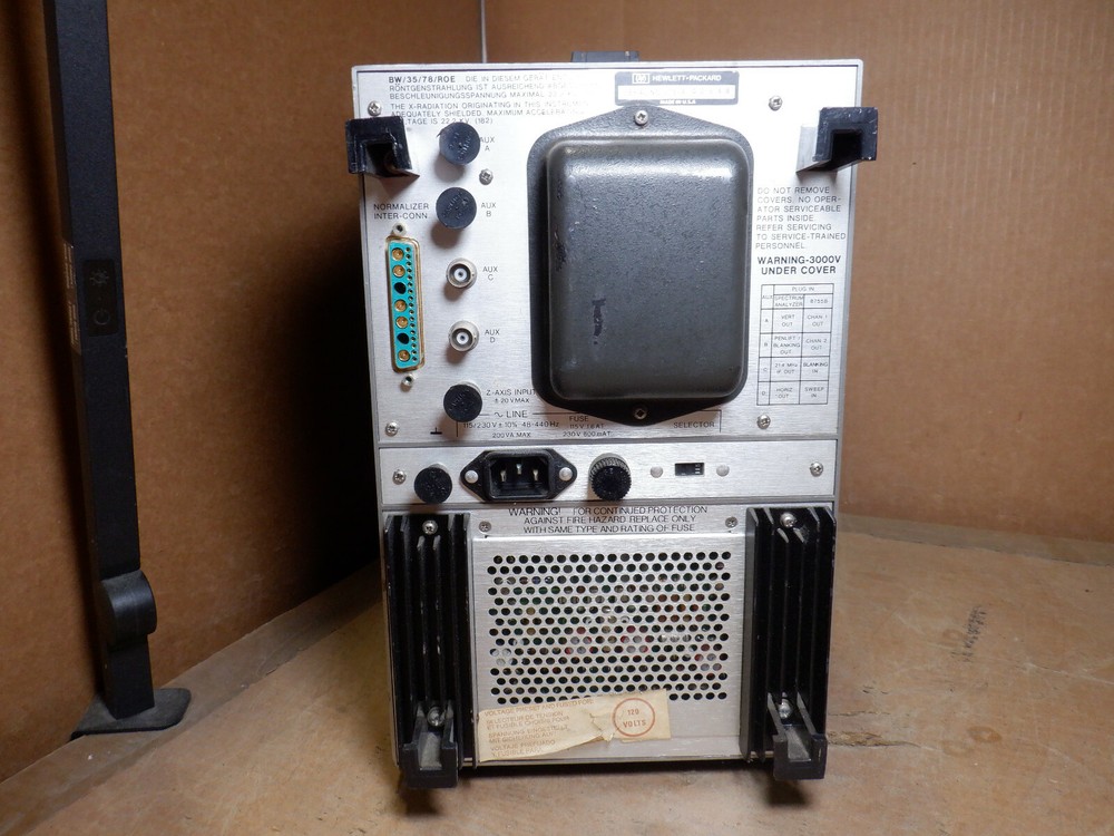 HP 182T DISPLAY WITH HP 8755B SWEPT AMPLITUDE ANALYZER