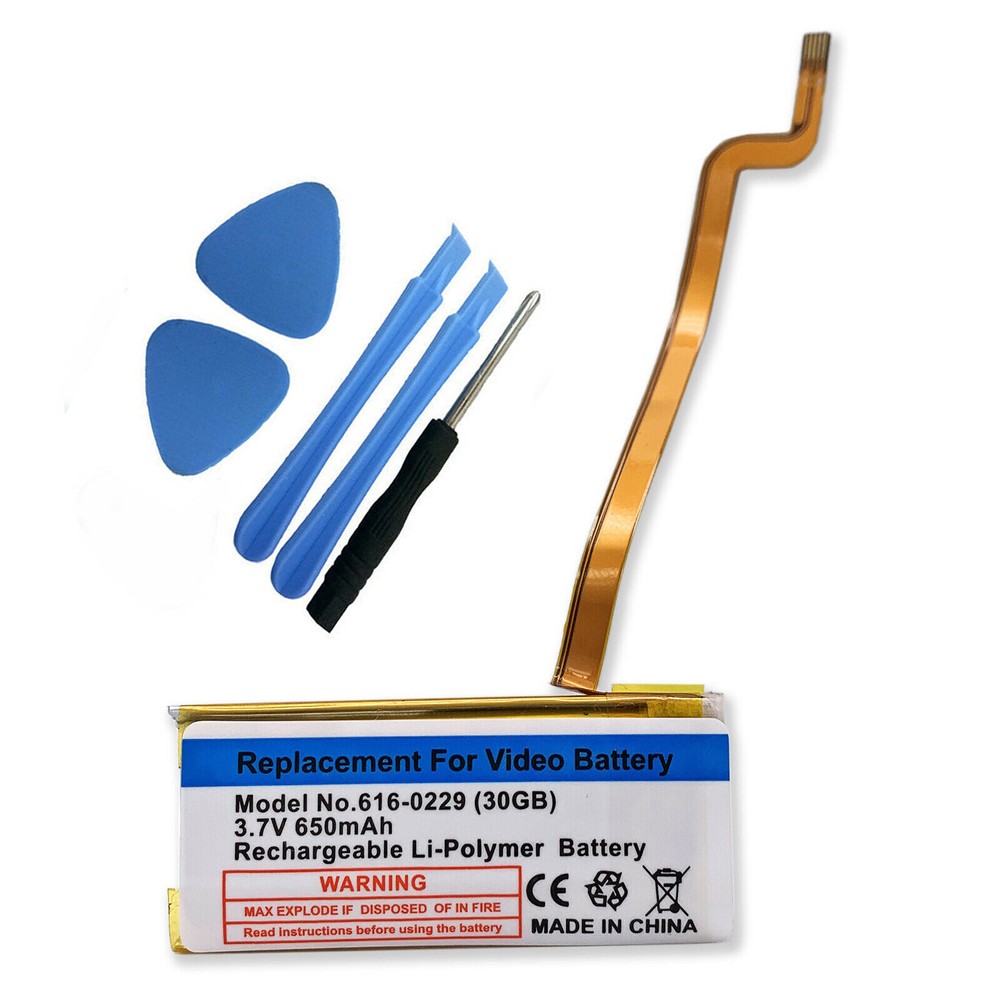 650mAh Replacement Battery iPodVideo 5 5.5th/ classic 6 6.5th 7th Gen Thin