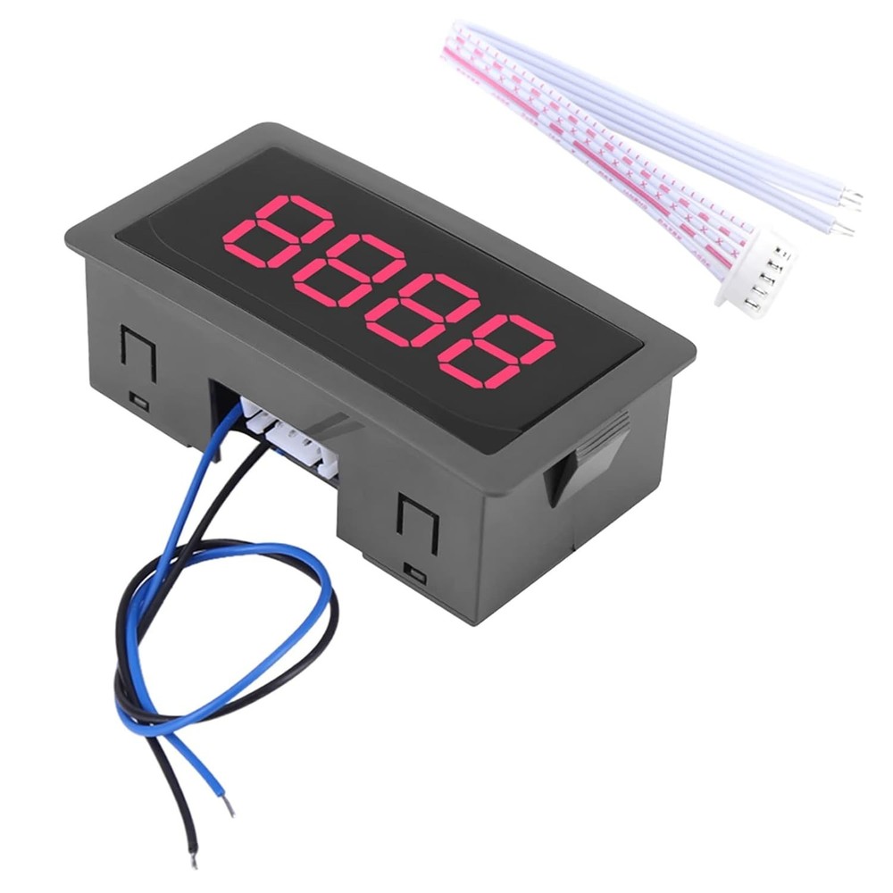 Multi-Color LED Digital Counter with 4-Digit Display and Anti-Interference