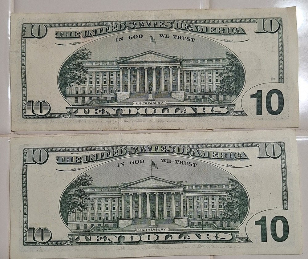 billetes de 10 dolares