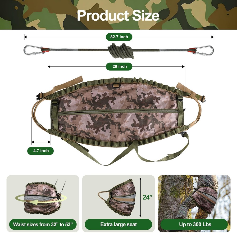 Hunting Saddle,Hammock Saddle Hunting,Comfortable Saddle Hunting System,Hammock