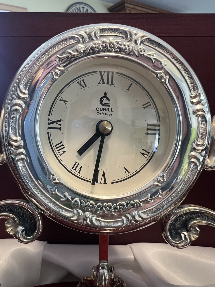 Sterling Silver 925 Clock CUNILL