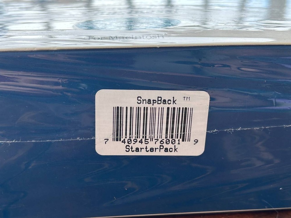 SnapBack strarter Pack. Server and 3 Users for Apple Macintosh. Vintage software