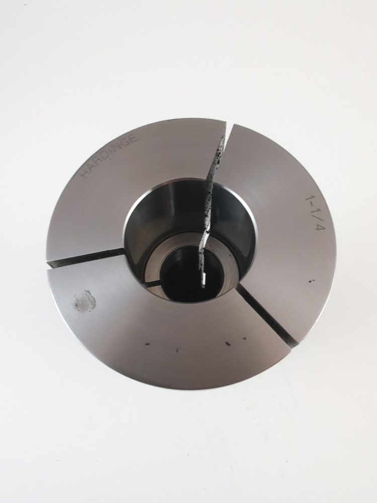 HARDINGE 2" EXTRA DEPTH 5C STEP CHUCK 1-1/4" BORE ID HARDENED EXTENDED COLLET