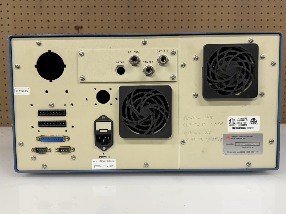 Thermo Environmental Instruments 42C NO-NO2-NOx Analyzer