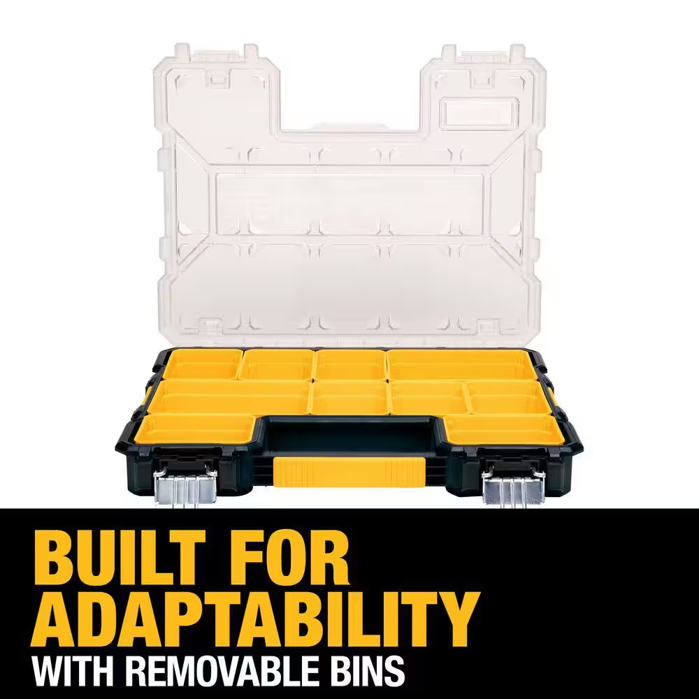 10-Compartment Shallow Pro Small Parts Organizer