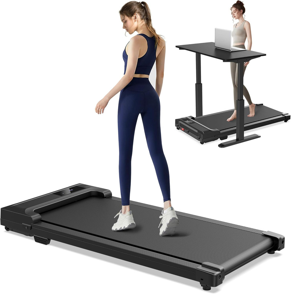 Under Desk Walking Pad Treadmill Portable Mini Running Machine Remote Control