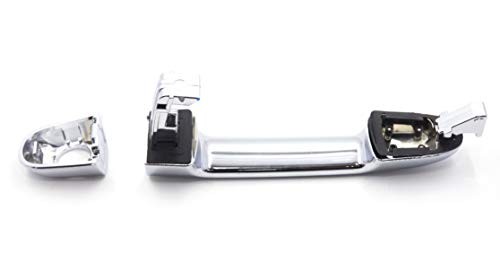Exterior Chrome Door Handle Front Driver Left Side with Keyhole Replacement