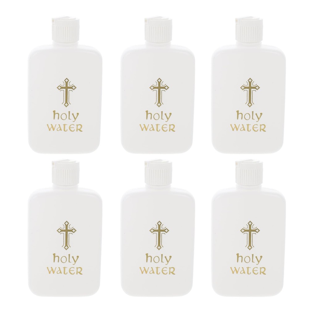 6 PCS 100ml Plastic Holy Water Container Empty Bottles for Religious Purposes