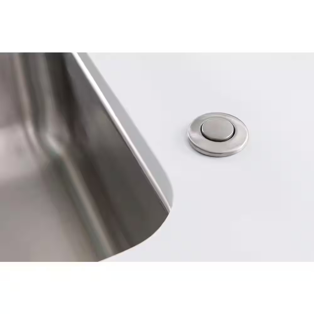 Garbage Disposal Air Switch Controller Base Unit with Chrome and Spot Resist Bru