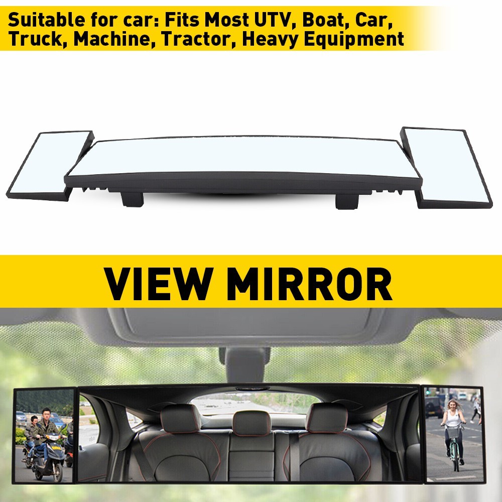 390mm Extendable Car View Rearview Mirror Interior Rear Wide Angle Windshield