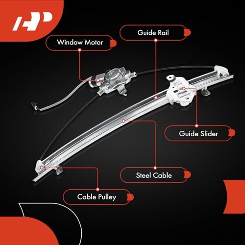 Power Window Regulator with Motor Front Passenger Side Front Passenger (RH)