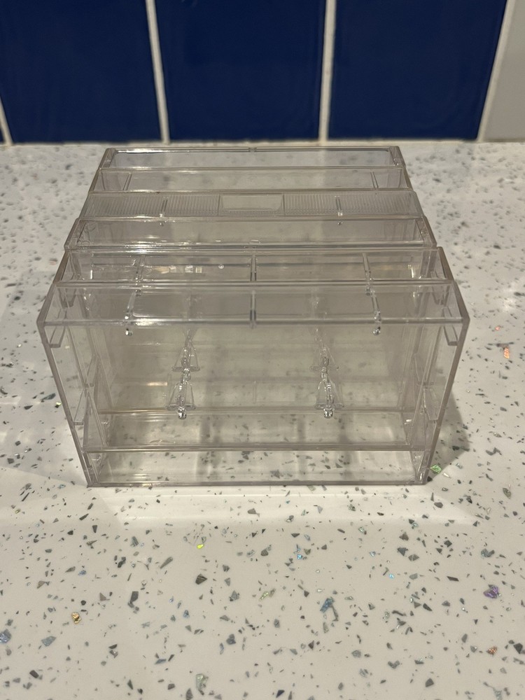 6 x CASSETTE CASES EMPTY HIGH-GLOSS BRITISH MADE (SEE PHOTOS)
