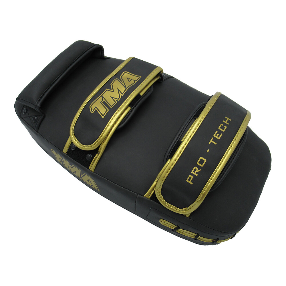 TMA Thai Pads Curved Kickboxing Muay Thai with Solid Handle Grip,Strike Shield