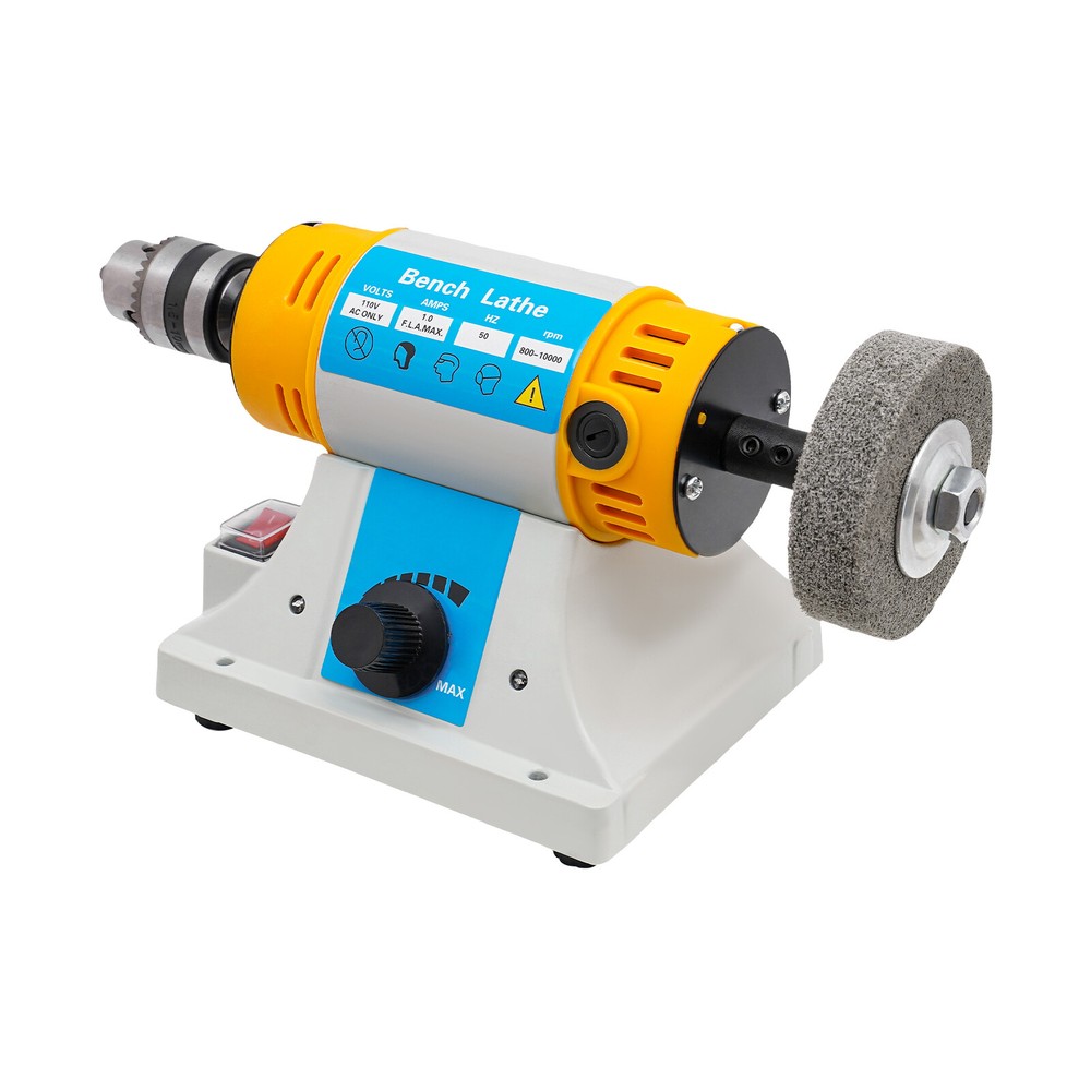 320W Jewelry Polisher Adjustable Variable Speed Grinder Bench Buffer Polisher