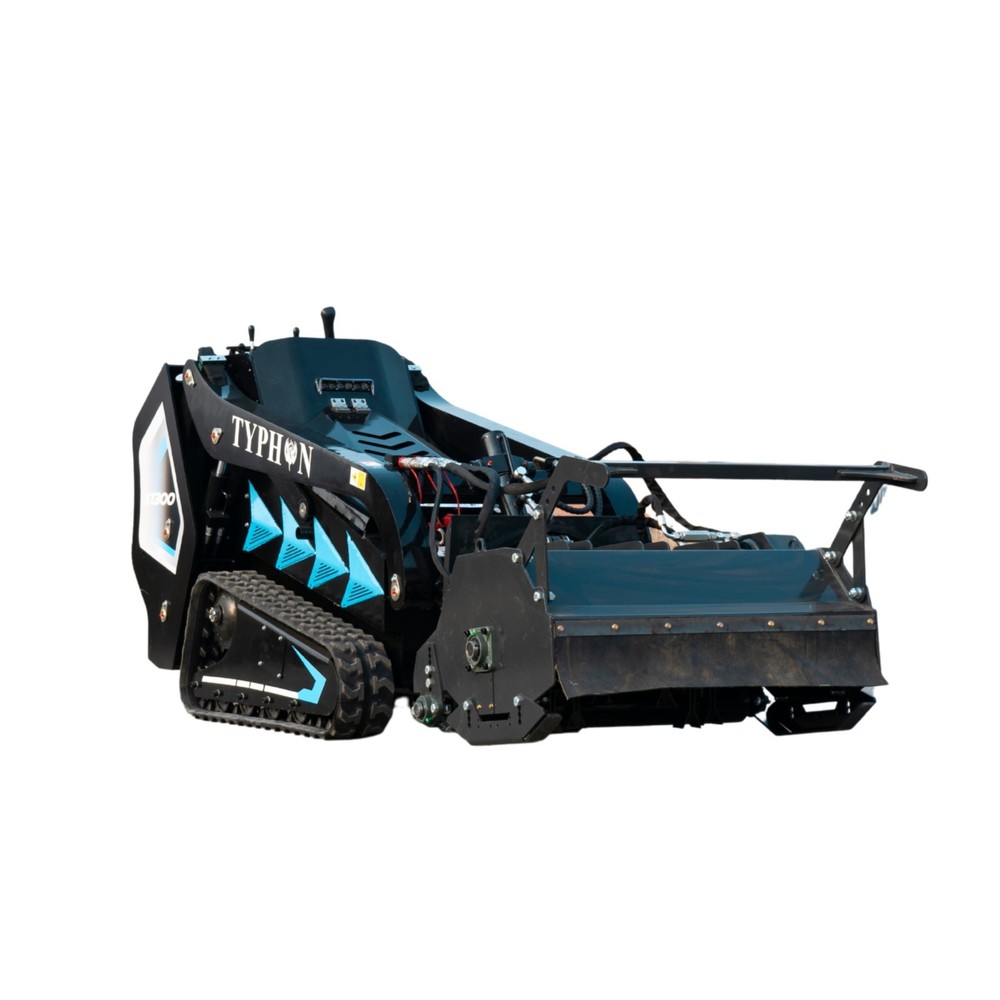 New TYPHON STOMP X1300 & STOMP 509 Mini Skid Steer Forestry Mulcher Attachment