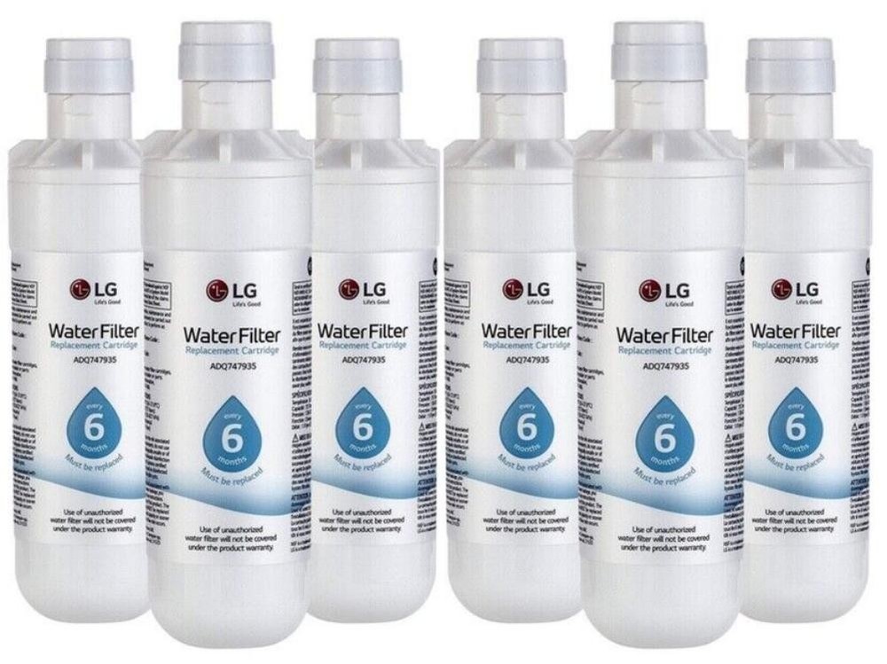 6 Pack L-G LT1000P ADQ747935 Fit kenmore 9980 Refrigerator Water filter