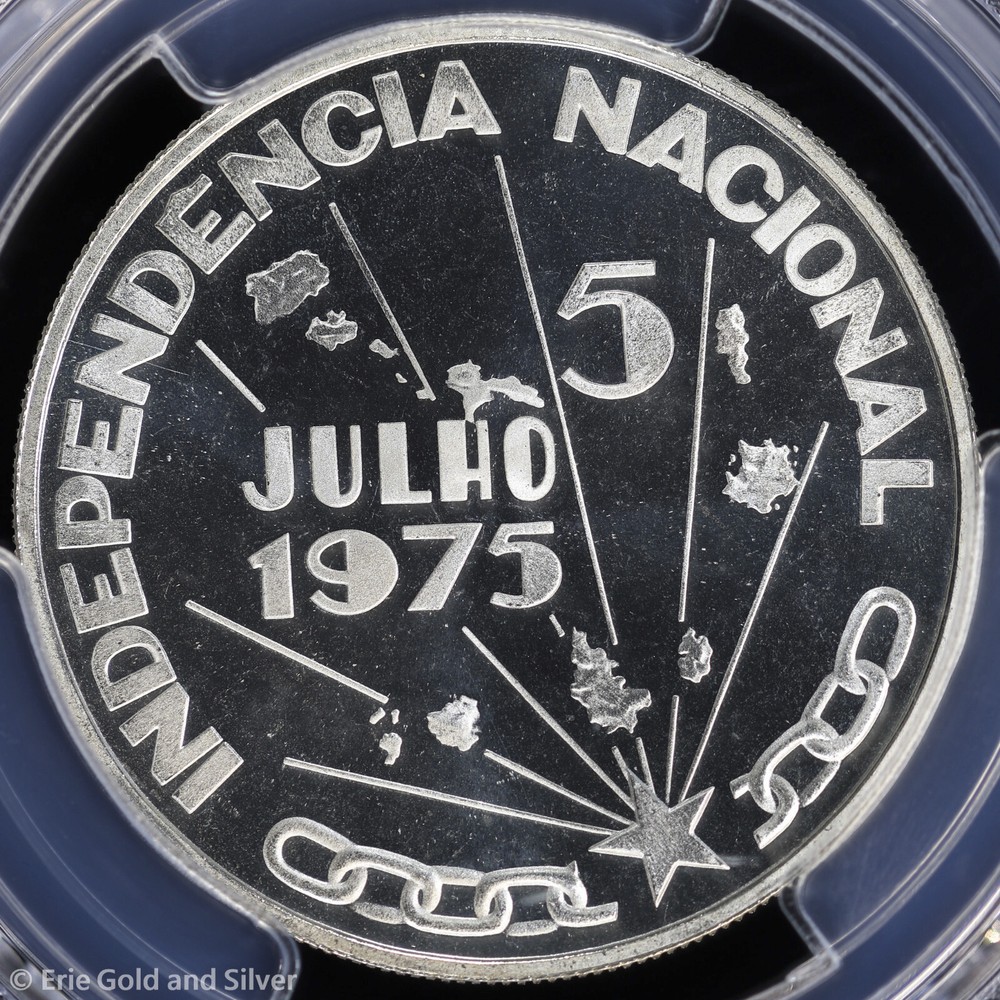 1976 Proof Cape Verde Independence Silver Commem Coin PCGS PR 68 DCAM