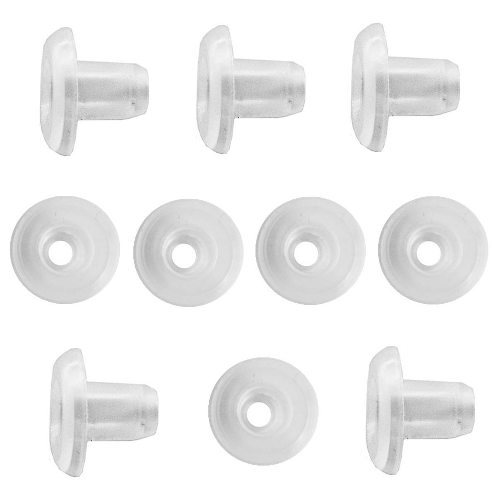 10pcs Horizontal Blinds Bottom Rail Ladder Cord Button Plug One Size, White
