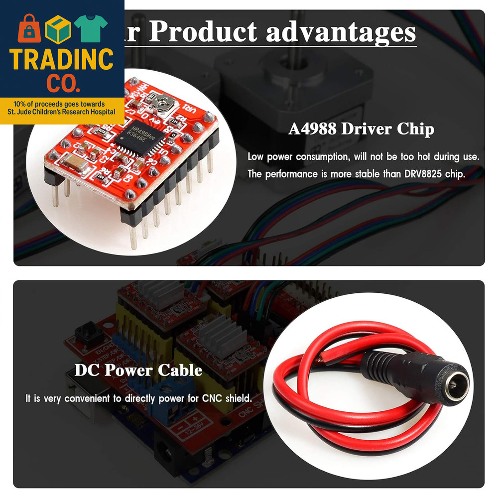 Professional 3D Printer CNC Kit with E-Tutorial - CNC Shield Expansion Board V3.