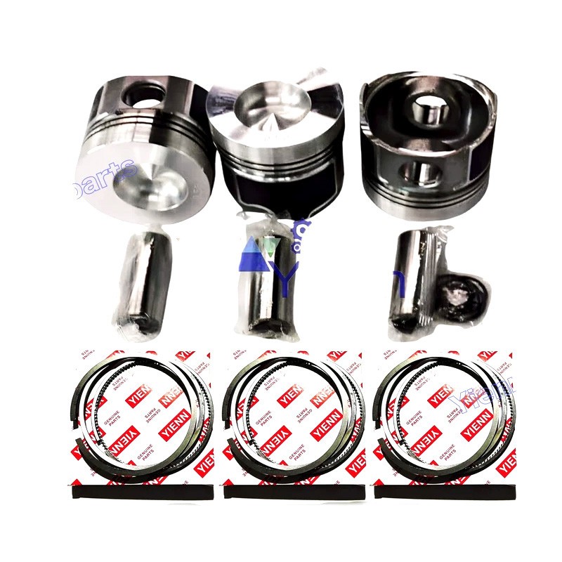 3TN75 3TN75RJ Piston Kit Ring Set STD For Yanmar Engine John Deere 855 856