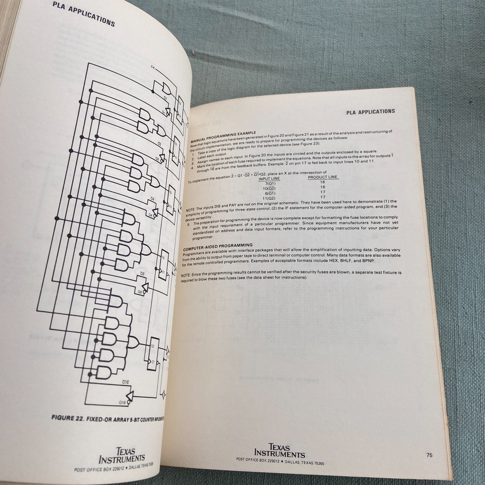 Book Lot Texas Instruments TTL Data V 2 Linear Circuits Field Logic Programmable