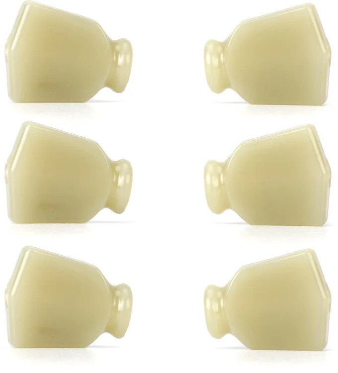 Grover Keystone Buttons - Green, 6-pack