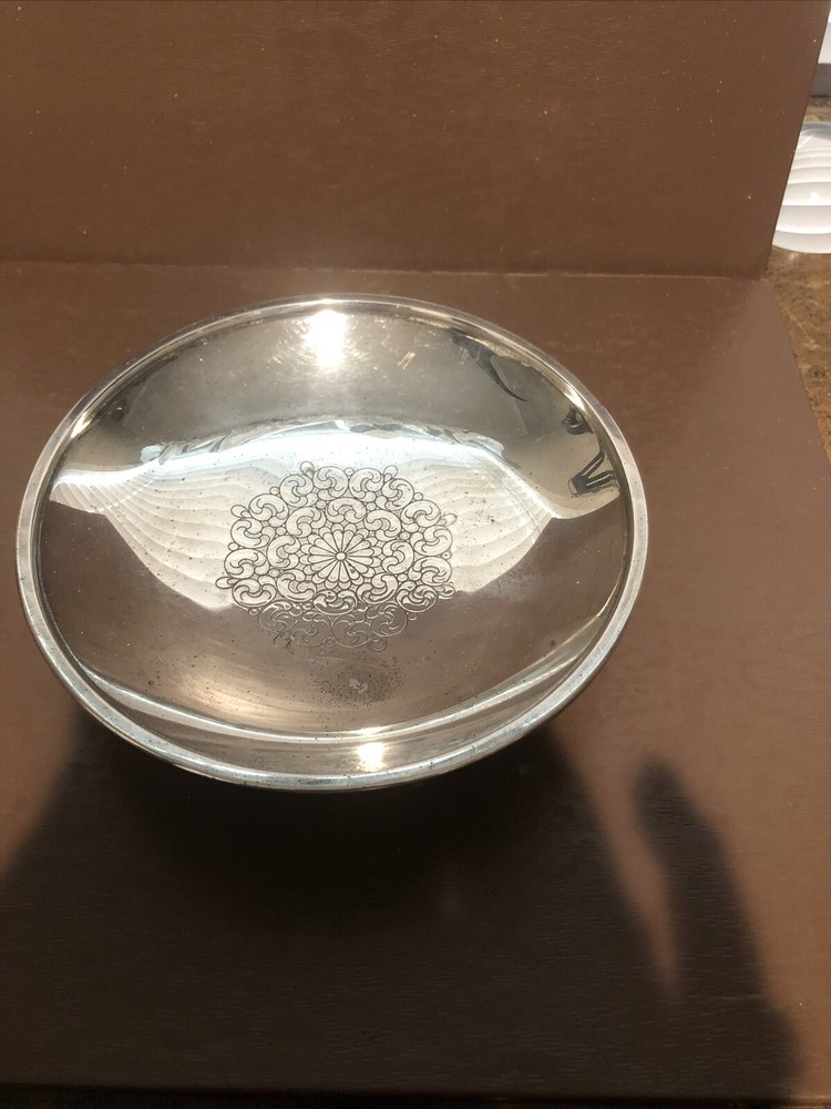 Vintage Crome Butter Bowl 7 Inches