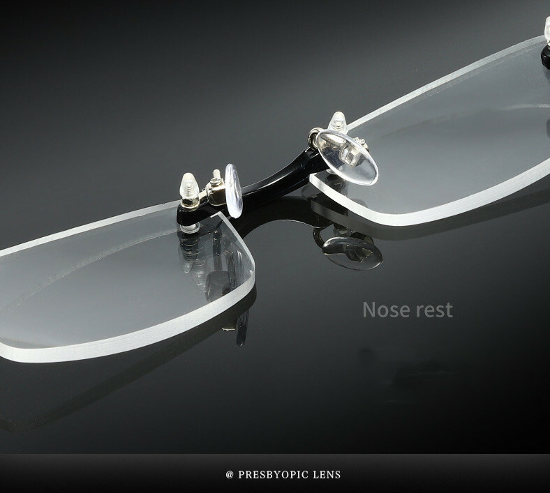 3 Pack Reading glasses Frameless Elastic TR90 Rimless For Unisex Reader +50~+400