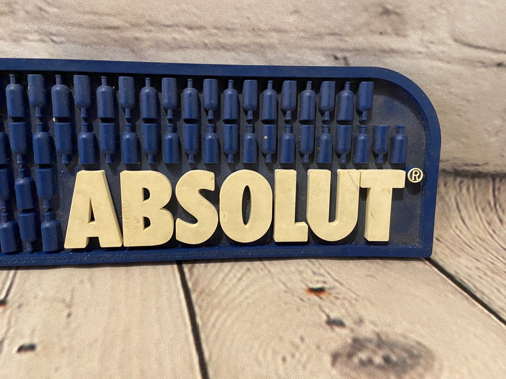Absolut Vodka Bar Mat Wait Station Spill Drink